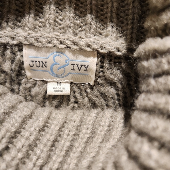 Jun & Ivy Francescas Turtleneck Cable Knit Chunky Sweater - Picture 4 of 8